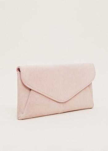 Phase Eight Wendie Suede Bags Rose USA | 9356704-UE